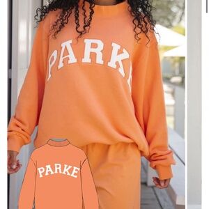 Parke Creamsicle Summerland Mockneck Size L/XL Brand New Never Worn